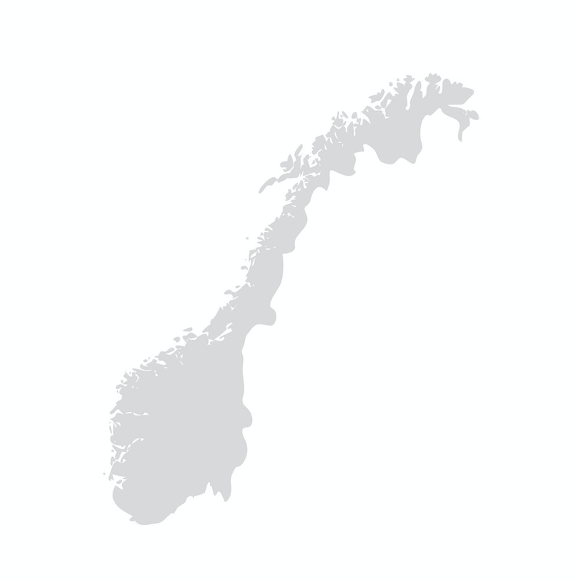Kart av Norge
